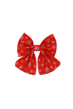 Load image into Gallery viewer, Sailor Bow Tie - Snowflakes
